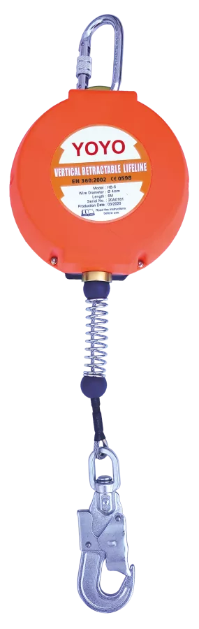 KD06 Geri sarımlı Düşüş Durdurucu Çelik Halatlı 6 mt (YOYO) HARU