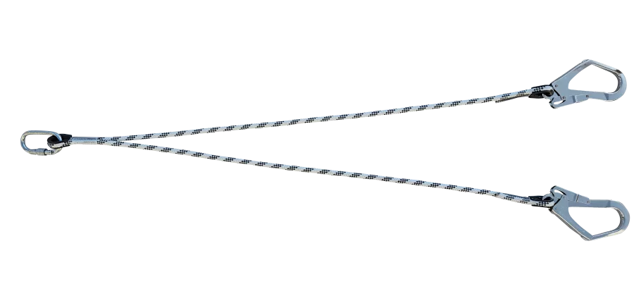 Kİ231 Çift Kollu Statik Halatlı Lanyard Büyük Kancalı